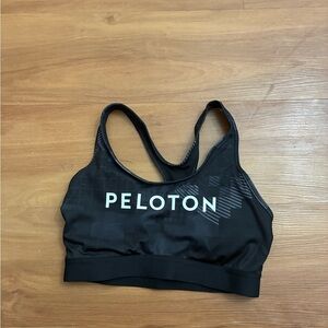 Adidas X Peloton Black Digit Sports Bra Medium